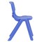 Emma and Oliver 4 Pack Plastic Stackable K-2 School Chair with 13.25"H Seat